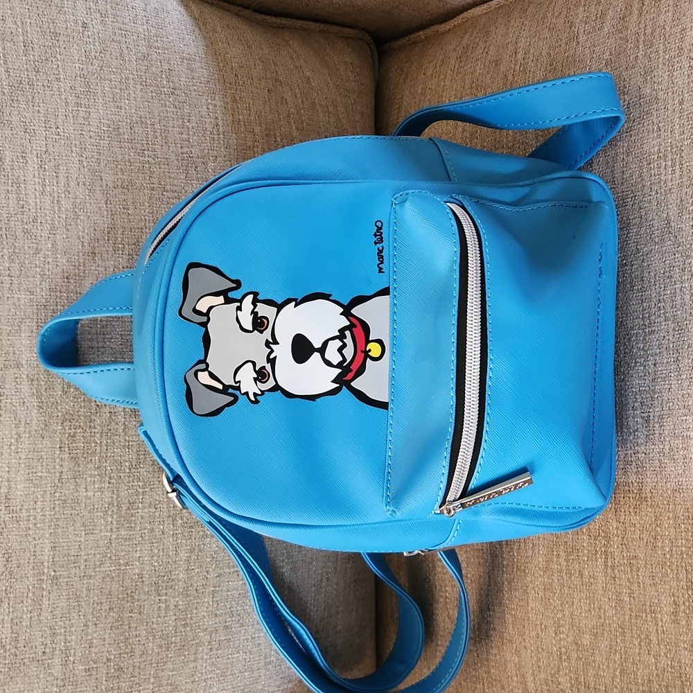 NWOT Marc Tetro Schnauzer Dog Backpack/Purse